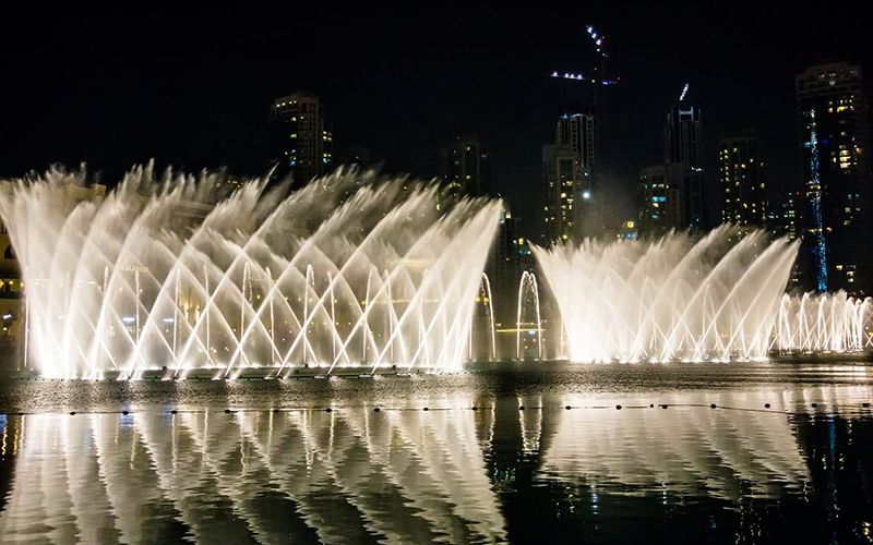 The Dubai fountain 